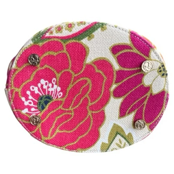 Spartina 449 Carson Cottage Dixie Hobo Bodega Bucket Natural Linen Leather Bag - Picture 4 of 13